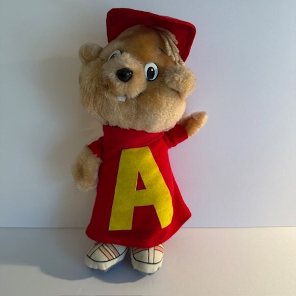 RARE The Chipmunks Alvin 11" Vintage 80s Ideal Dressable Stuffed Plush Toy 1983 - Picture 5 of 5